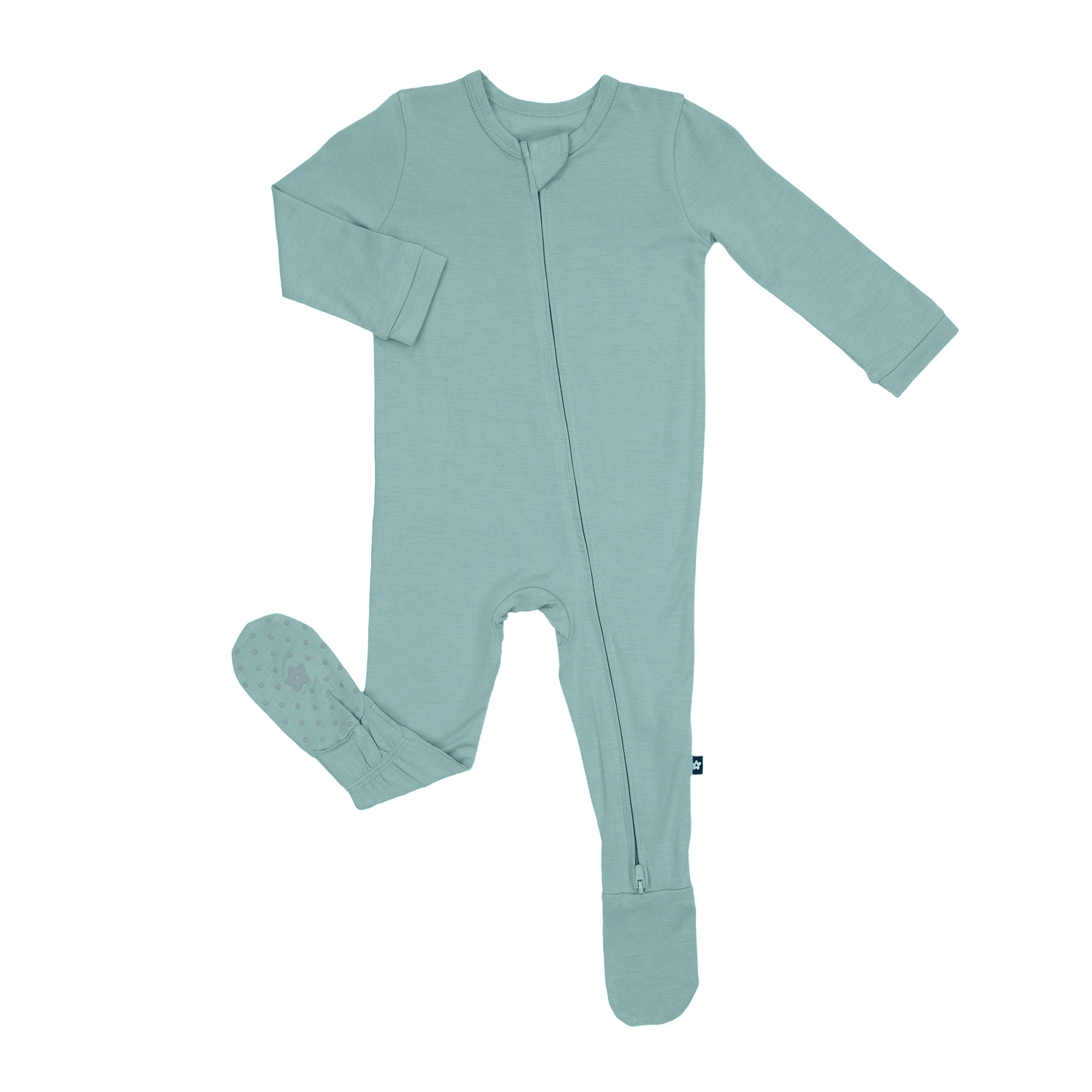 Zip Footie in Pistachio