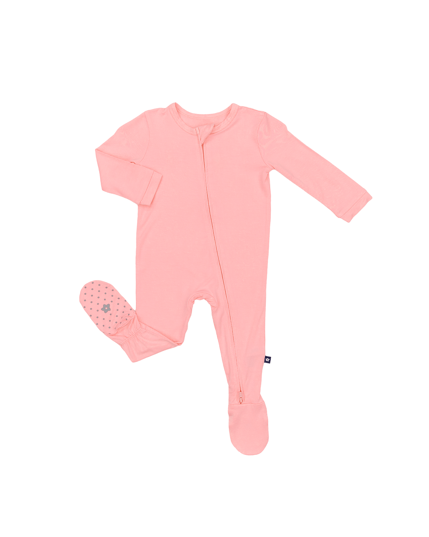 Zip Footie in Candy Pink