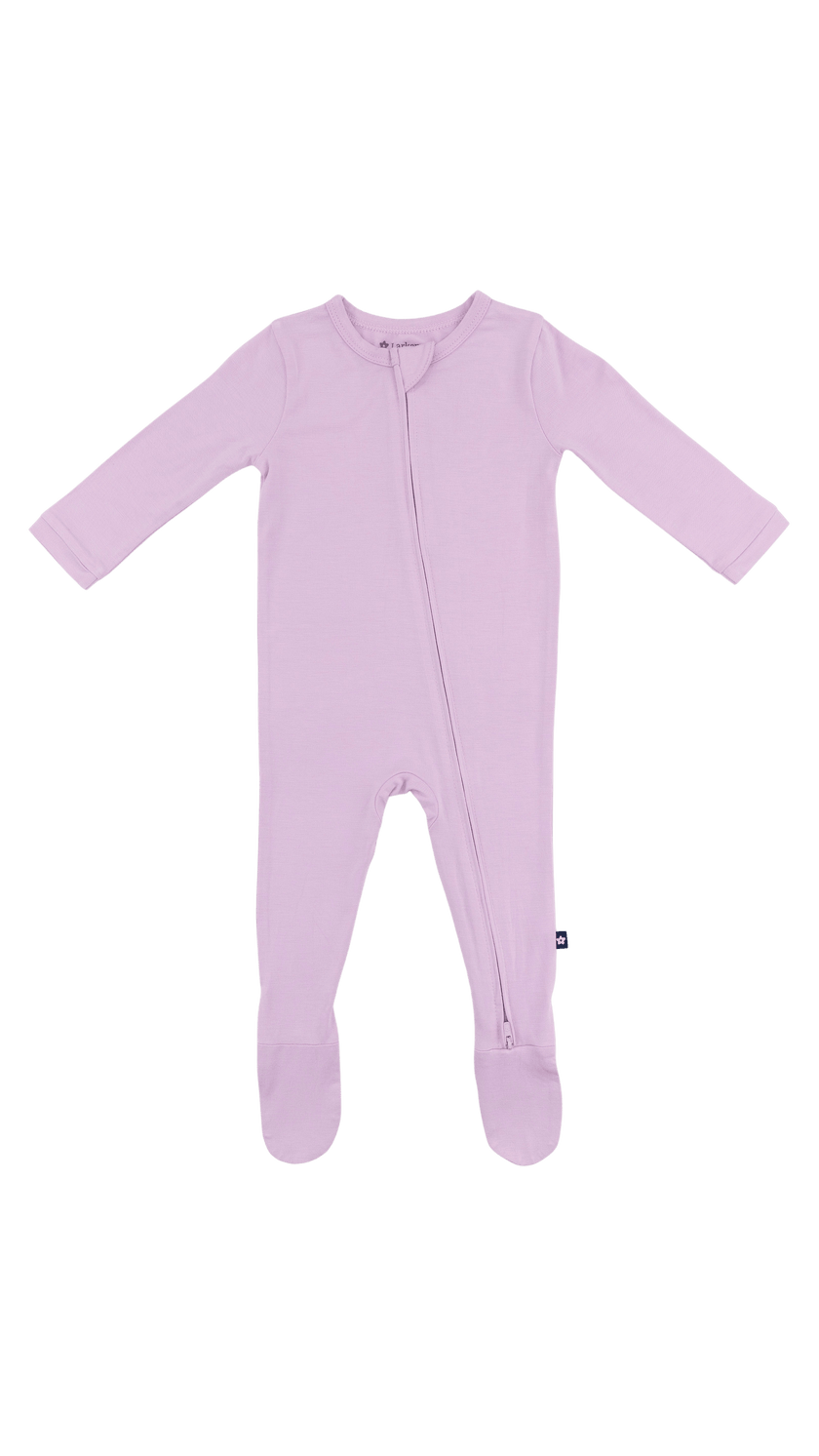 Zip Footie in Orchid