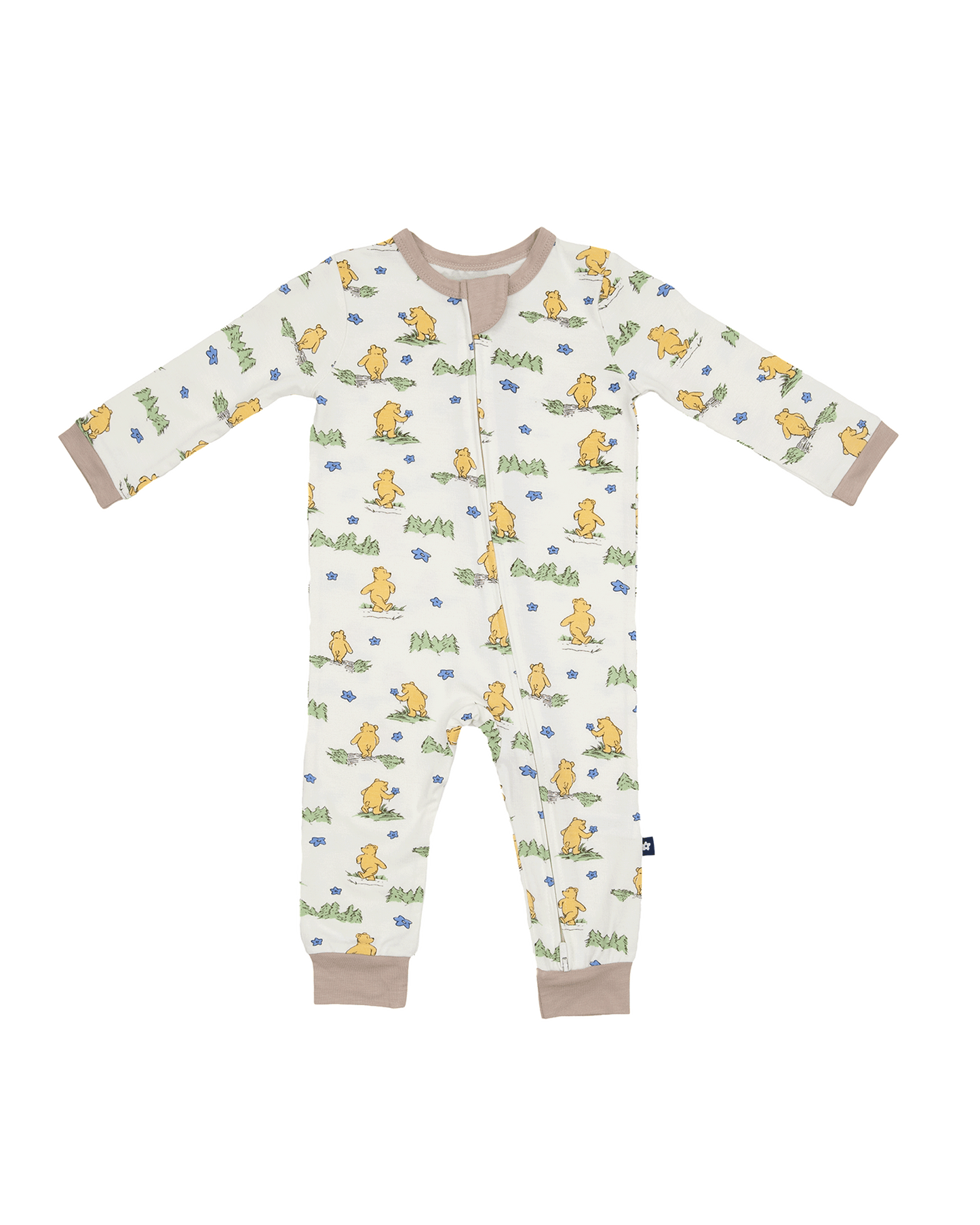 Zip Romper in Woodland Journey