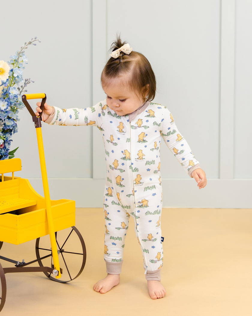 Zip Romper in Woodland Journey