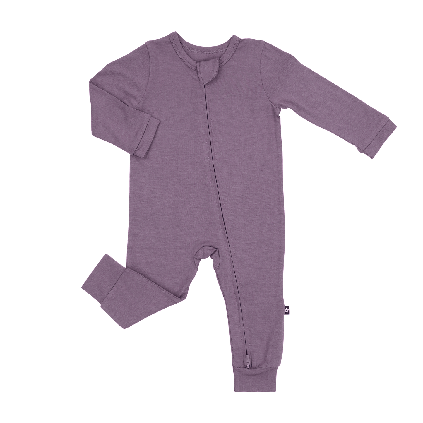 Zip Romper in Plum