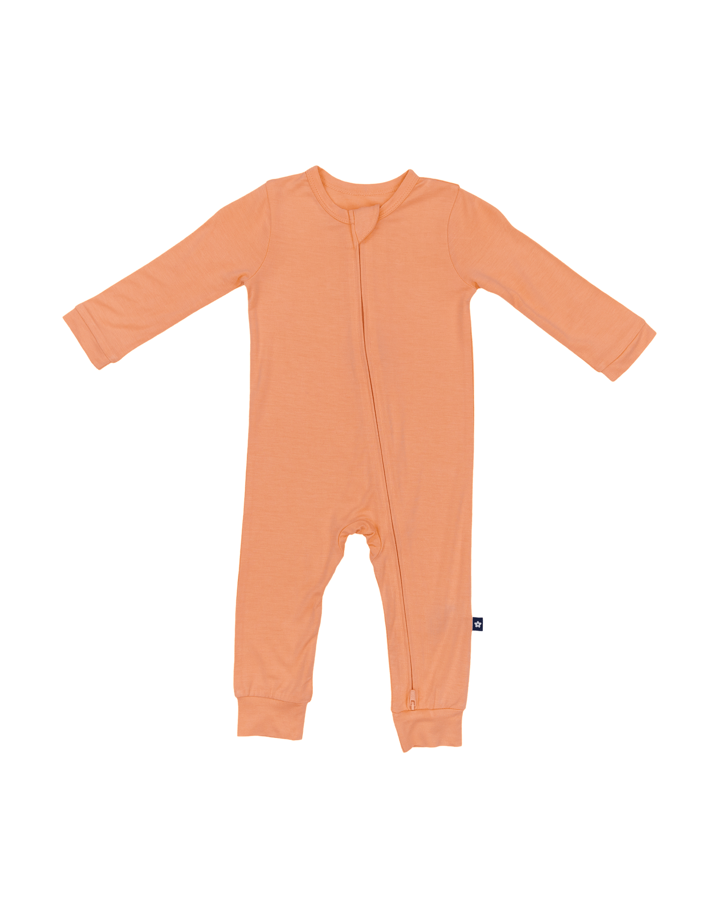 Zip Romper in Peach