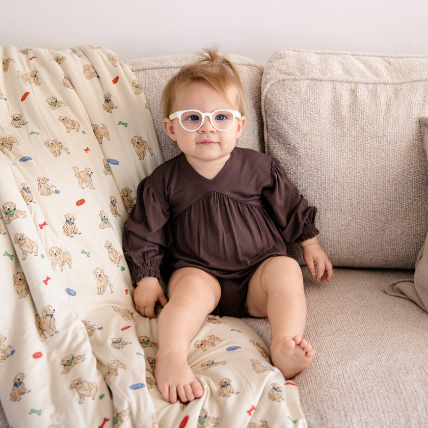 Bubble Romper in Hot Fudge