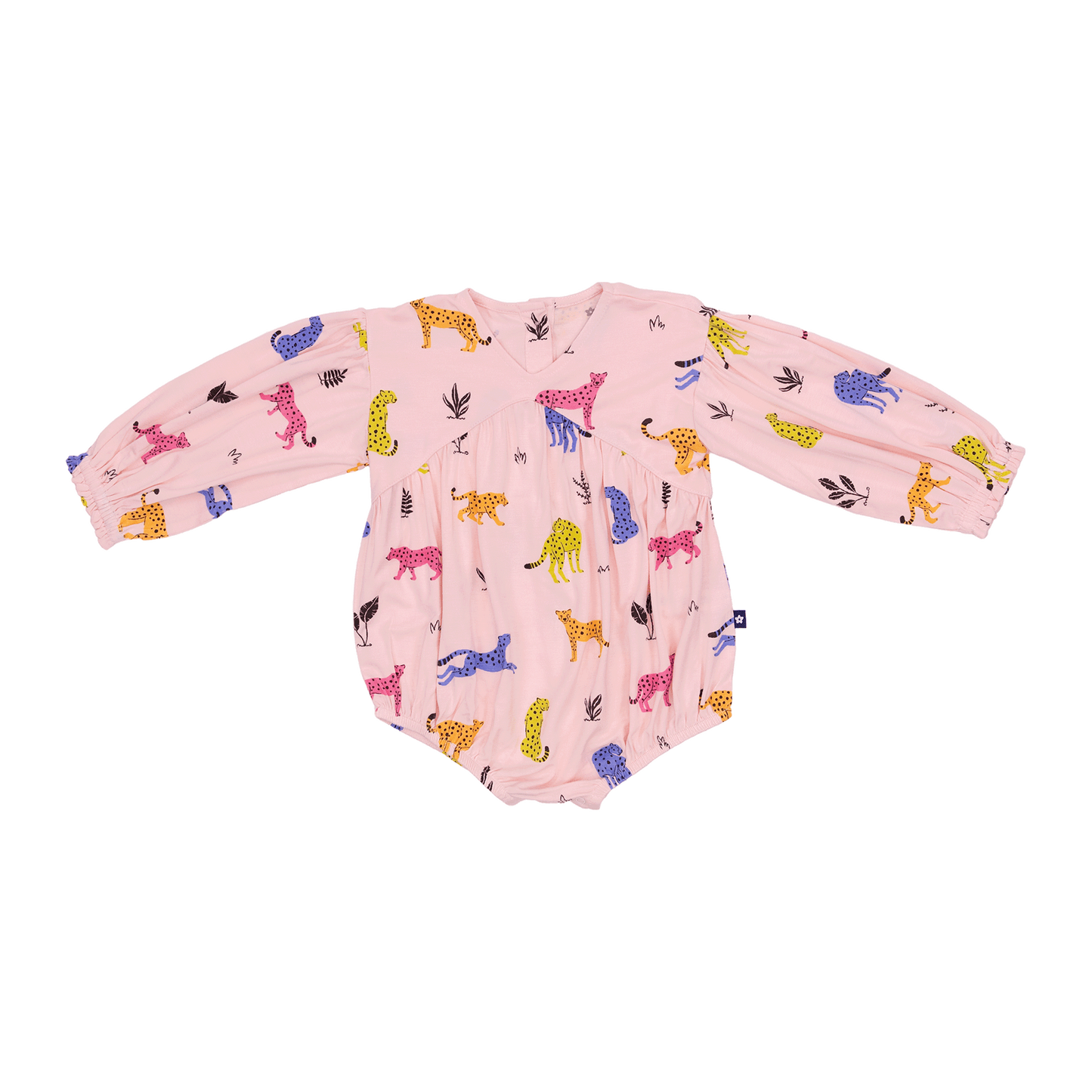 Bubble Romper in Jungle Cat