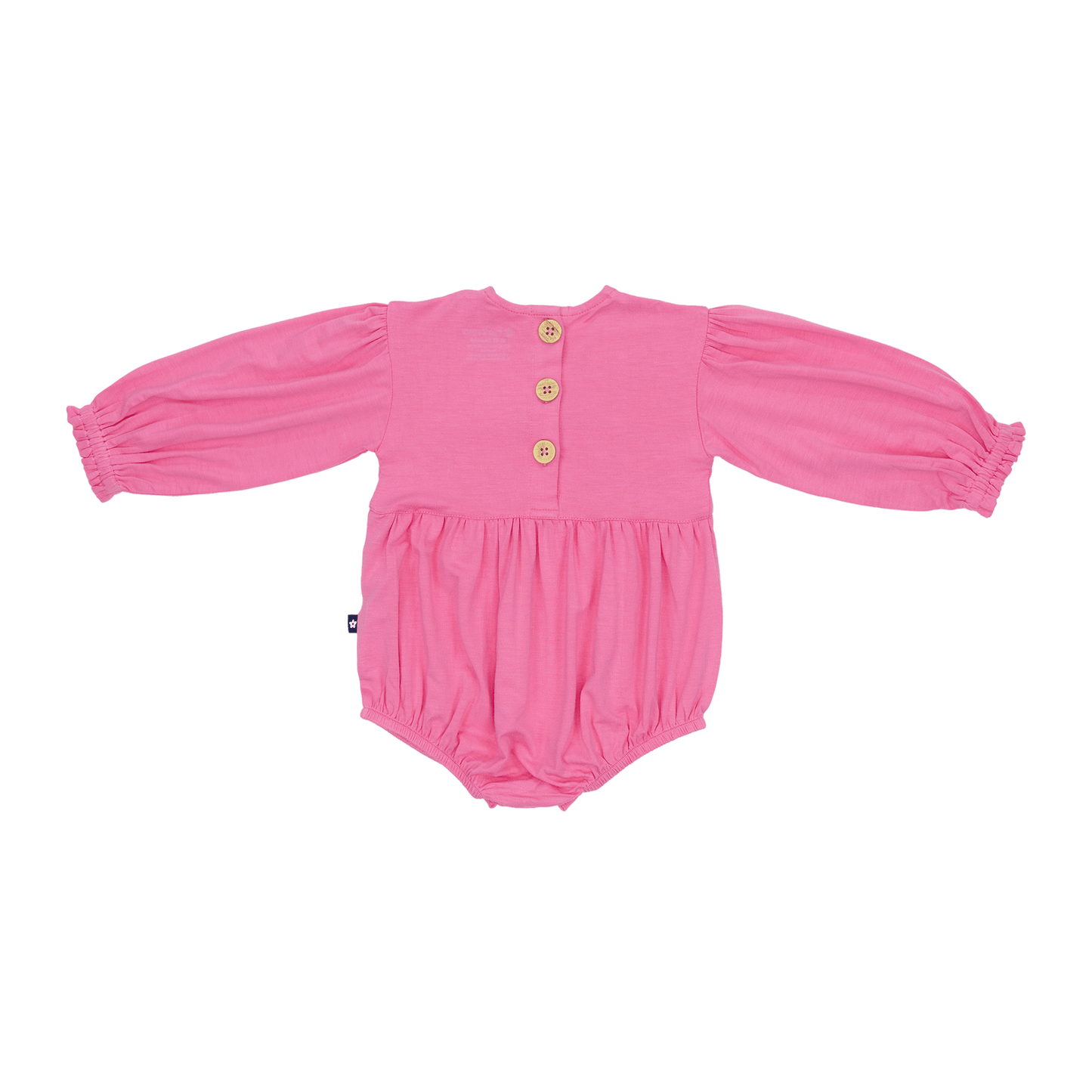 Bubble Romper in Pawprint Petal