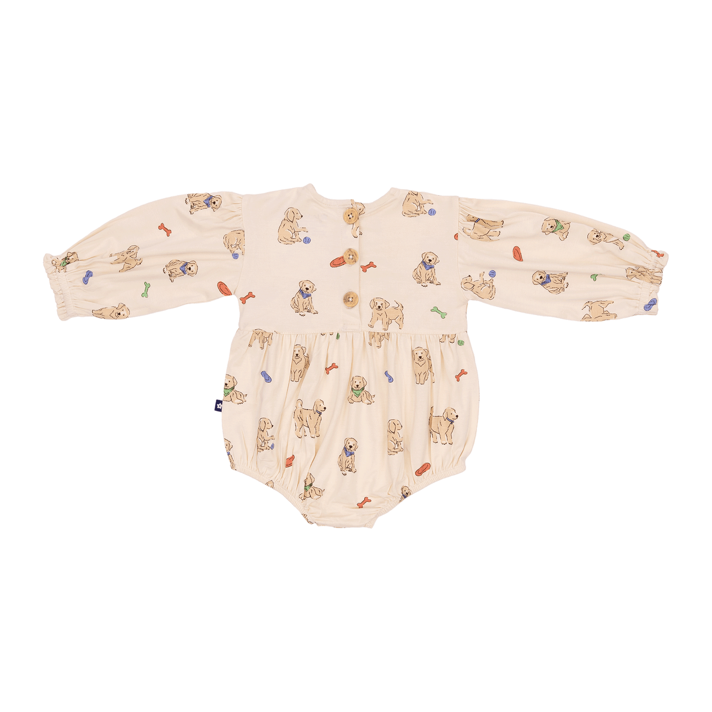 Bubble Romper in Playful Pups