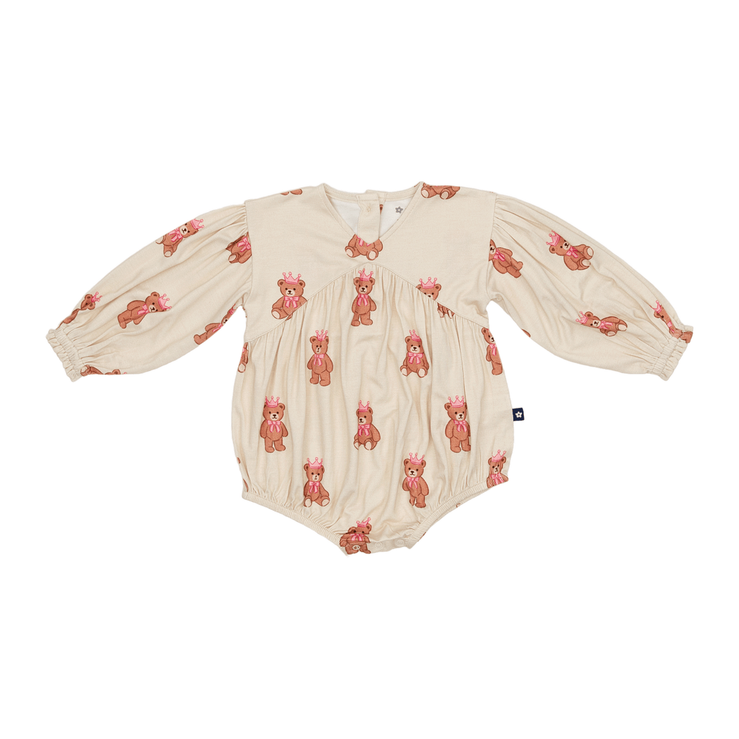 Bubble Romper in Princess Bear