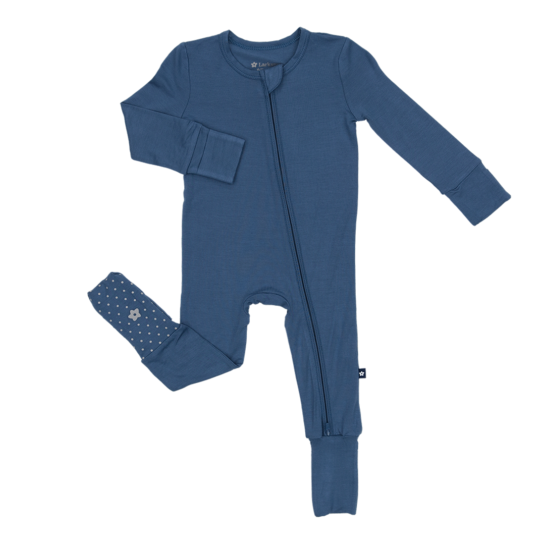 Convertible Footed Romper in Arctic Night