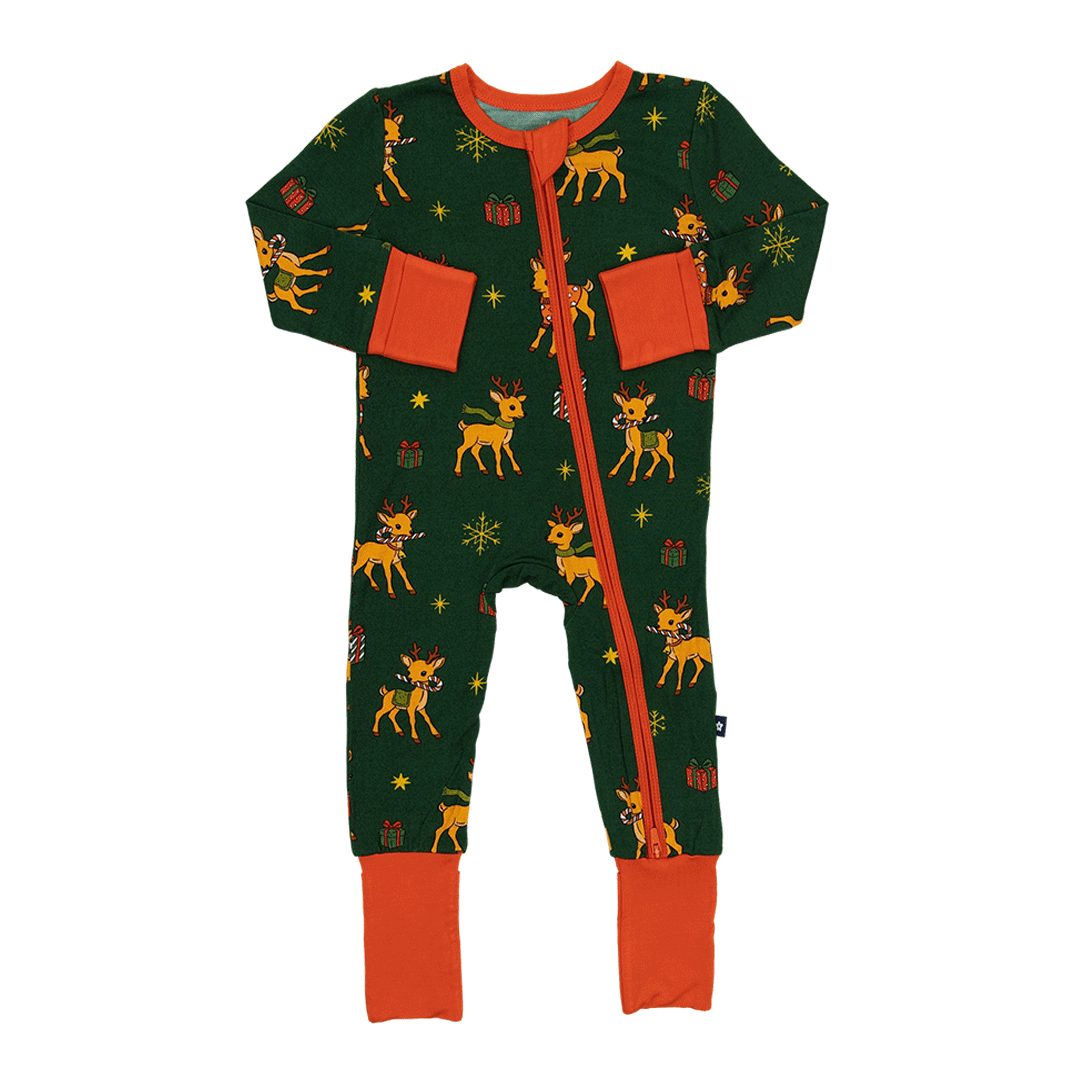 Convertible Footed Romper in Oh Dear!