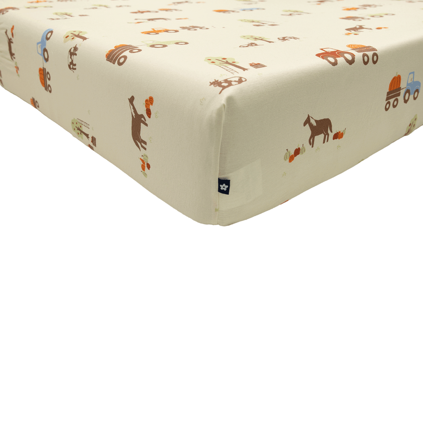 Crib Sheet in Autumn Harvest