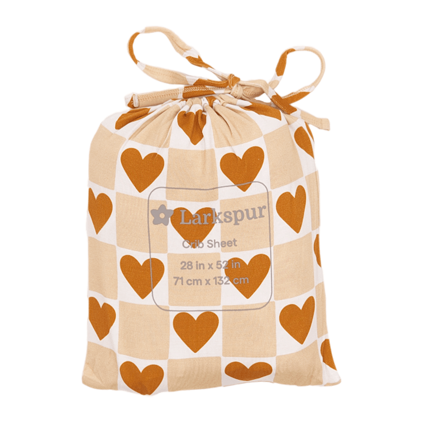 Crib Sheet in Heart of Gold