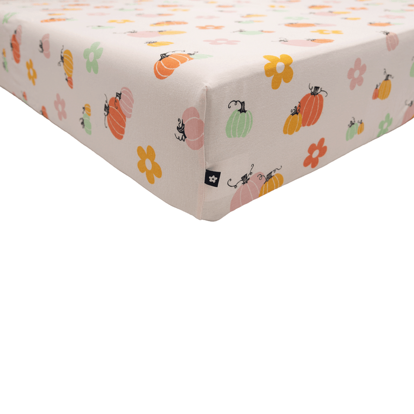Crib Sheet in Pumpkin Patch