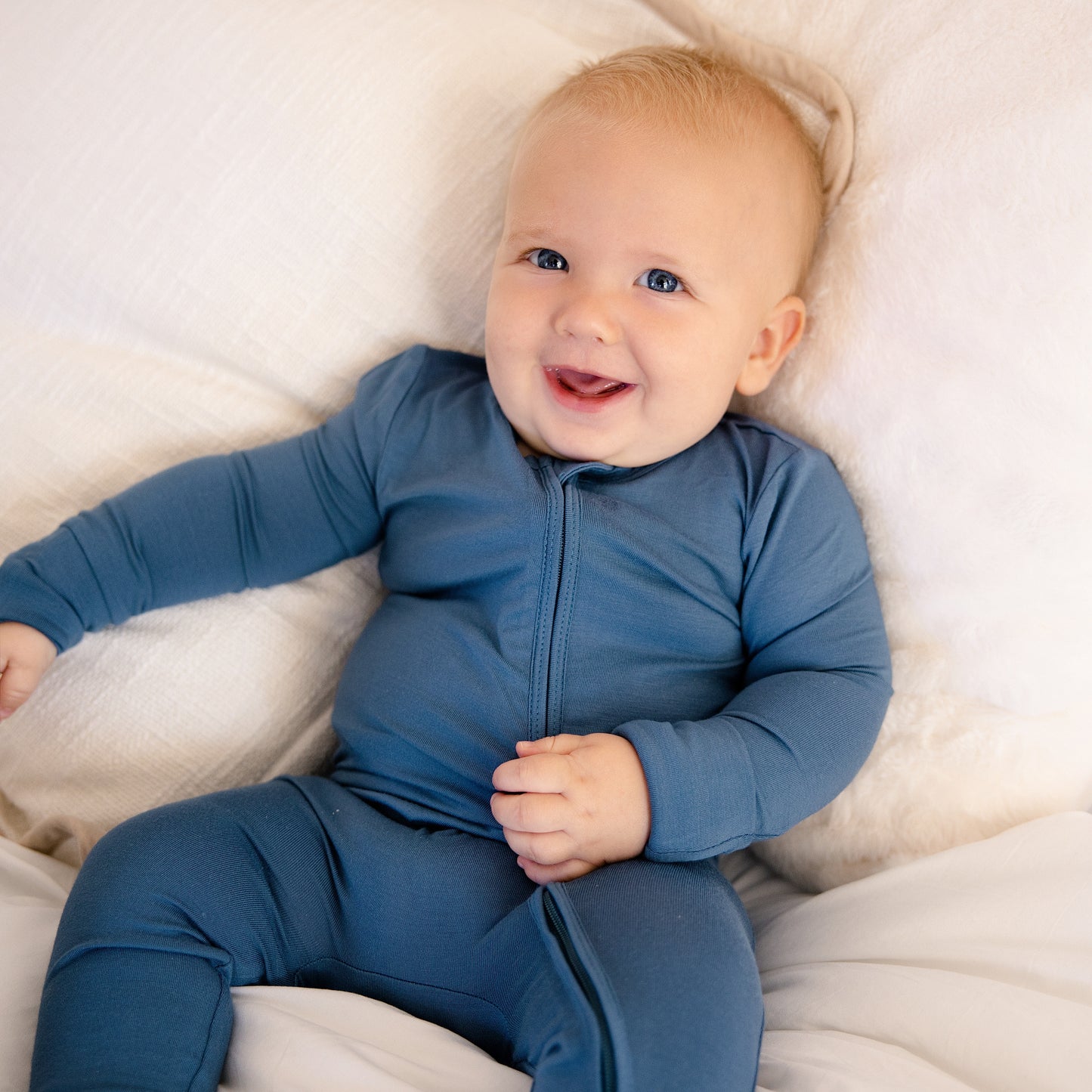 Convertible Footed Romper in Arctic Night