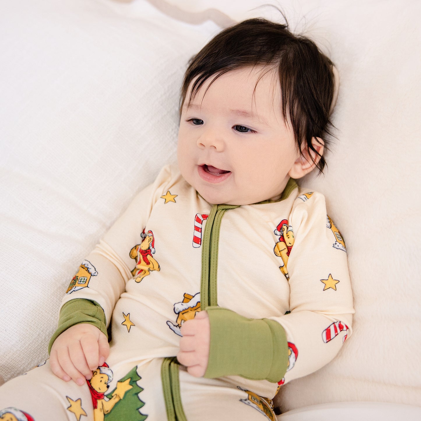 Convertible Footed Romper in Beary Merry Christmas