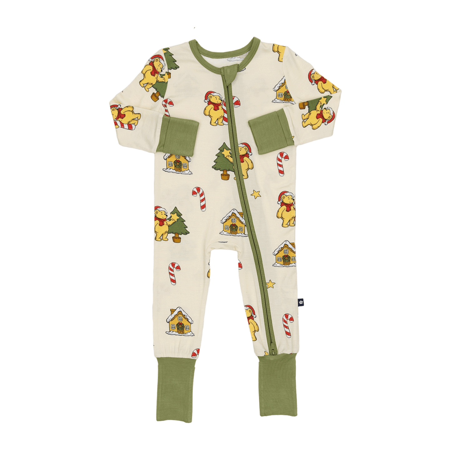 Convertible Footed Romper in Beary Merry Christmas