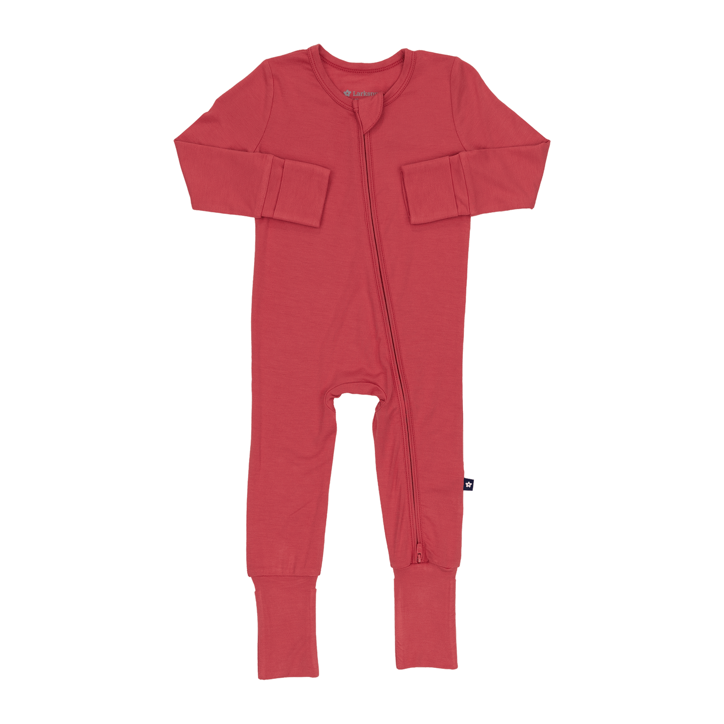 Convertible Footed Romper in Berry Kiss