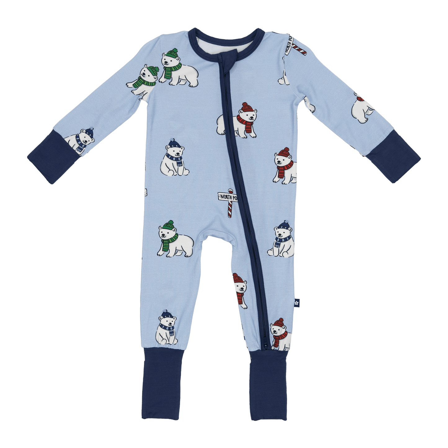 Convertible Footed Romper in Chillin' with Bears