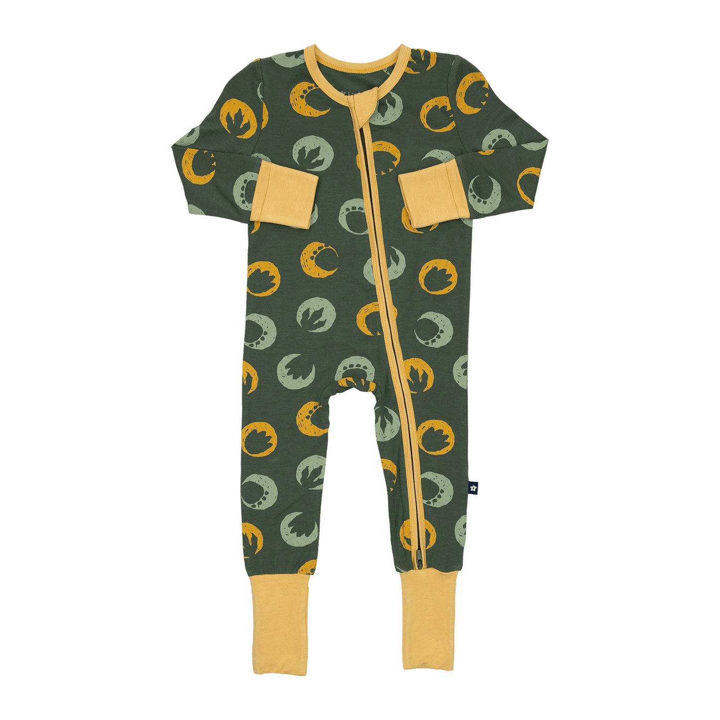 Convertible Footed Romper in Dino Dots