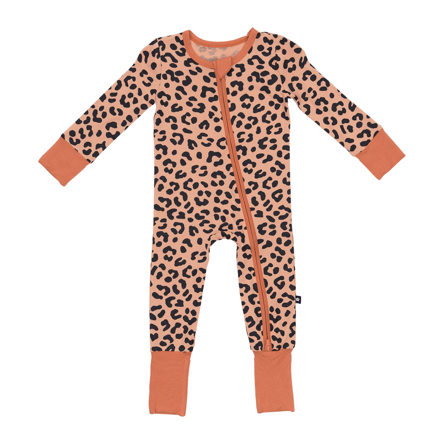 Convertible Footed Romper in Leopard