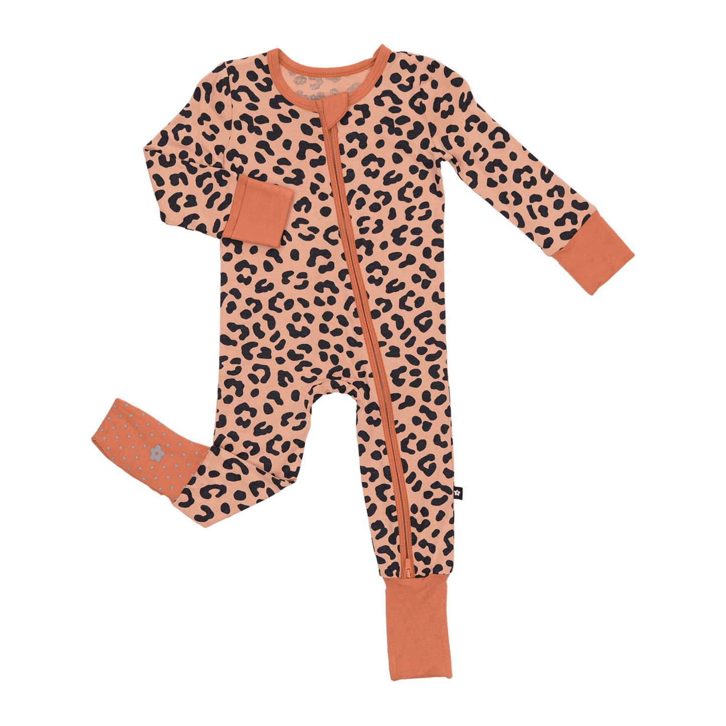 Convertible Footed Romper in Leopard