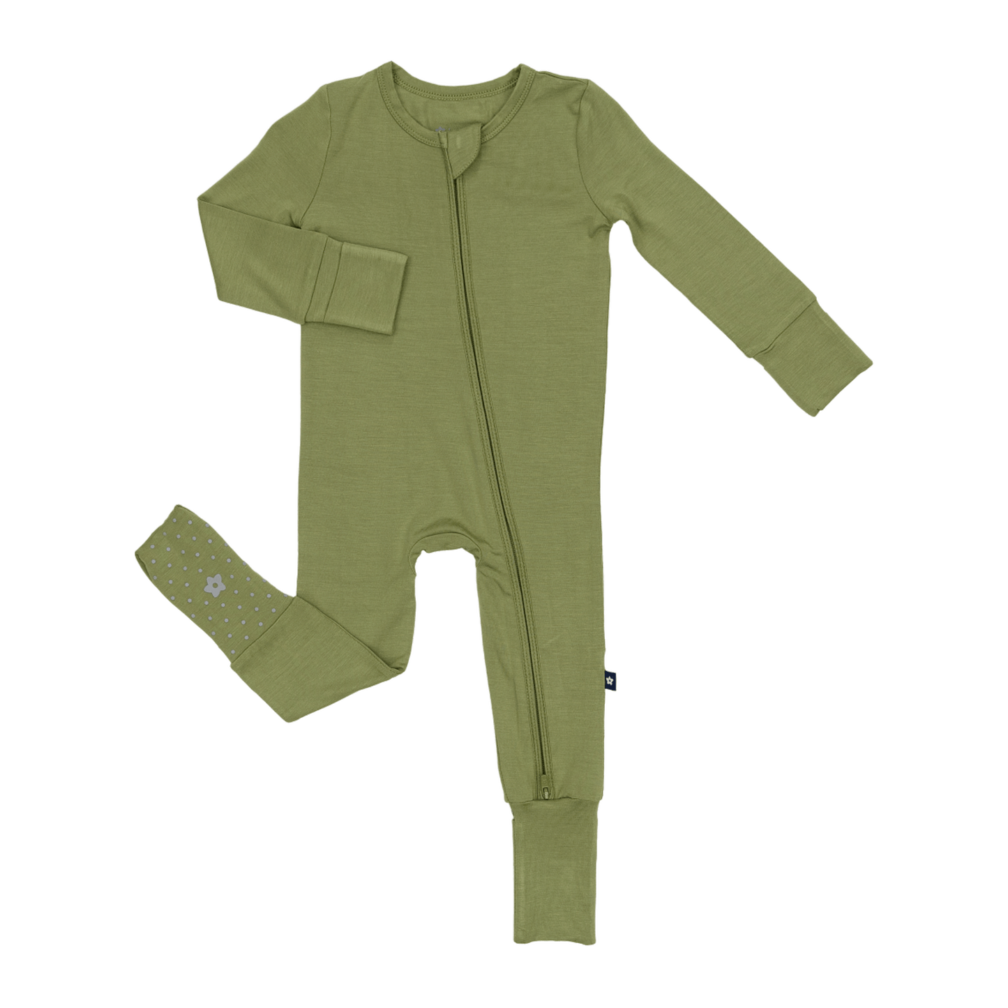 Convertible Footed Romper in North Pole Pine