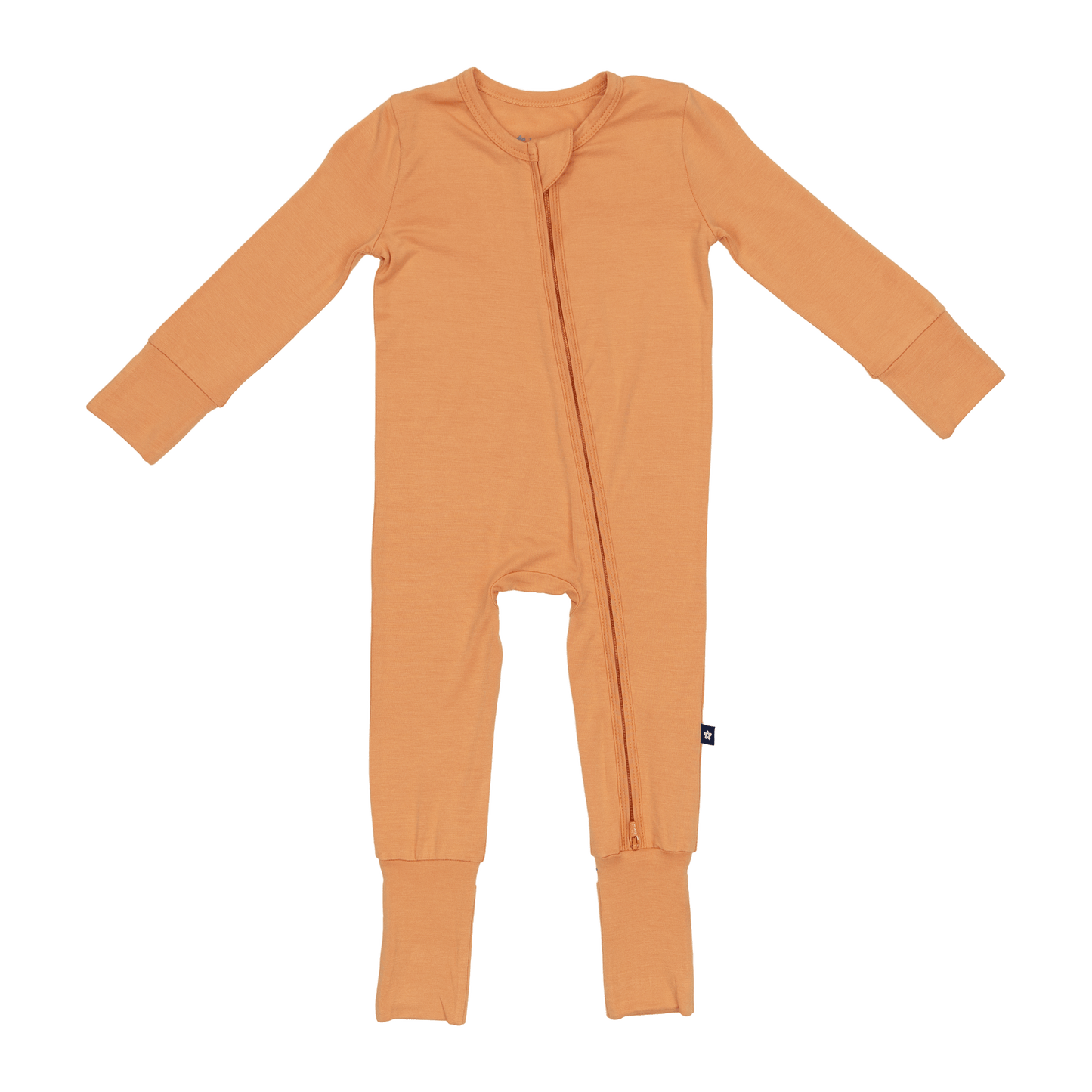 Convertible Footed Romper in Spiced Nutmeg