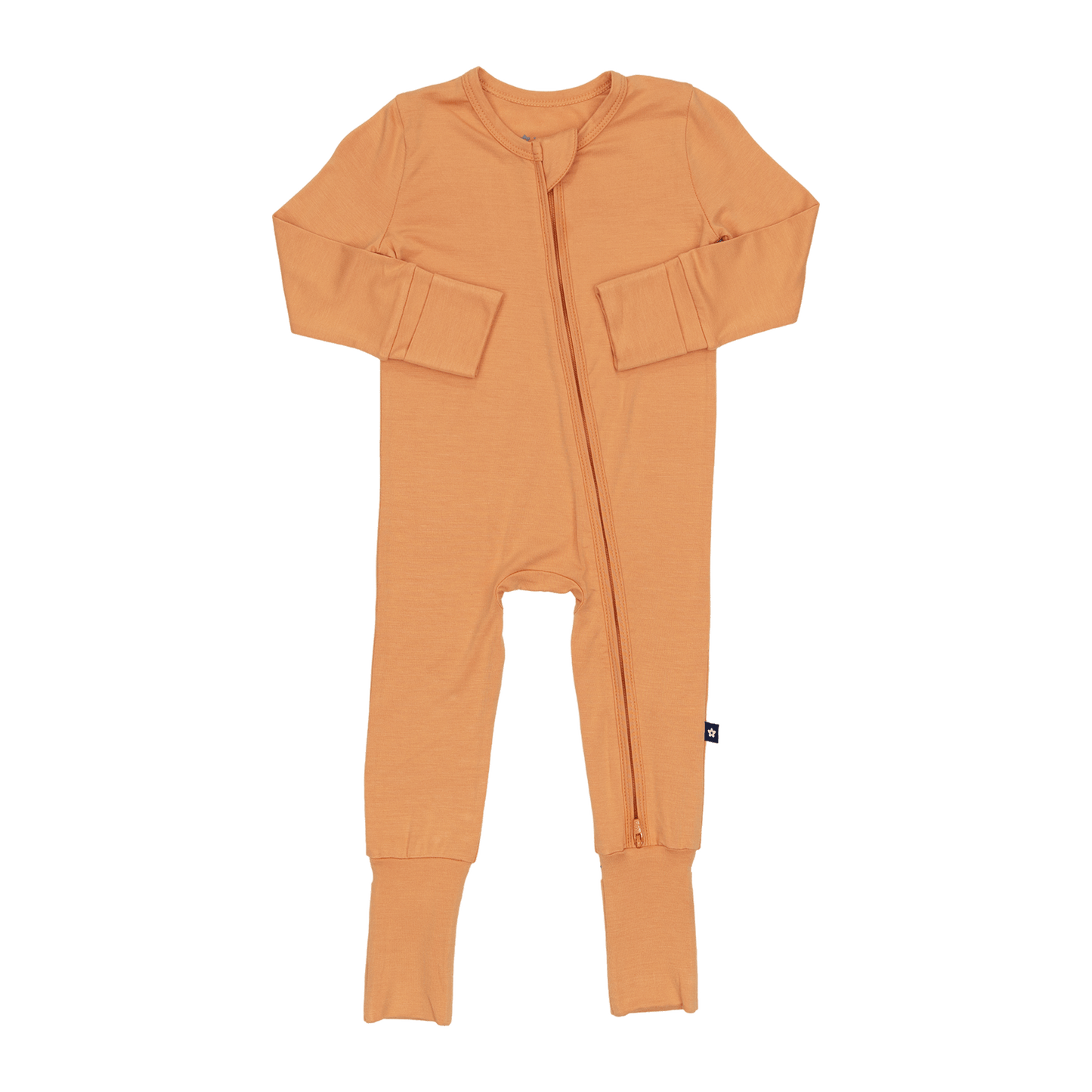 Convertible Footed Romper in Spiced Nutmeg