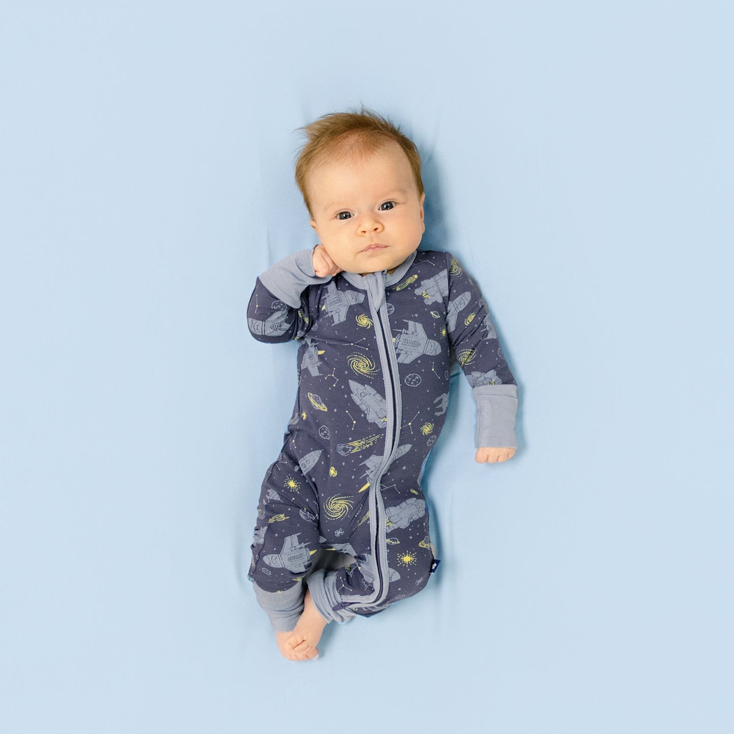 Convertible Footed Romper in Starships