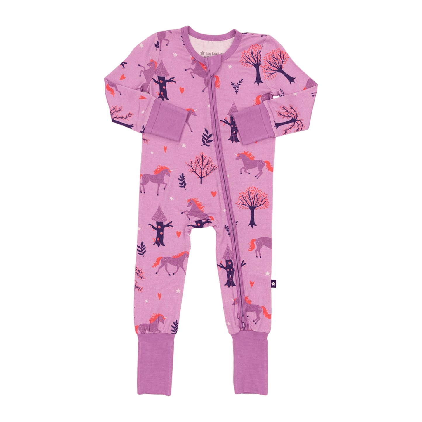 Convertible Footed Romper in Unicorns