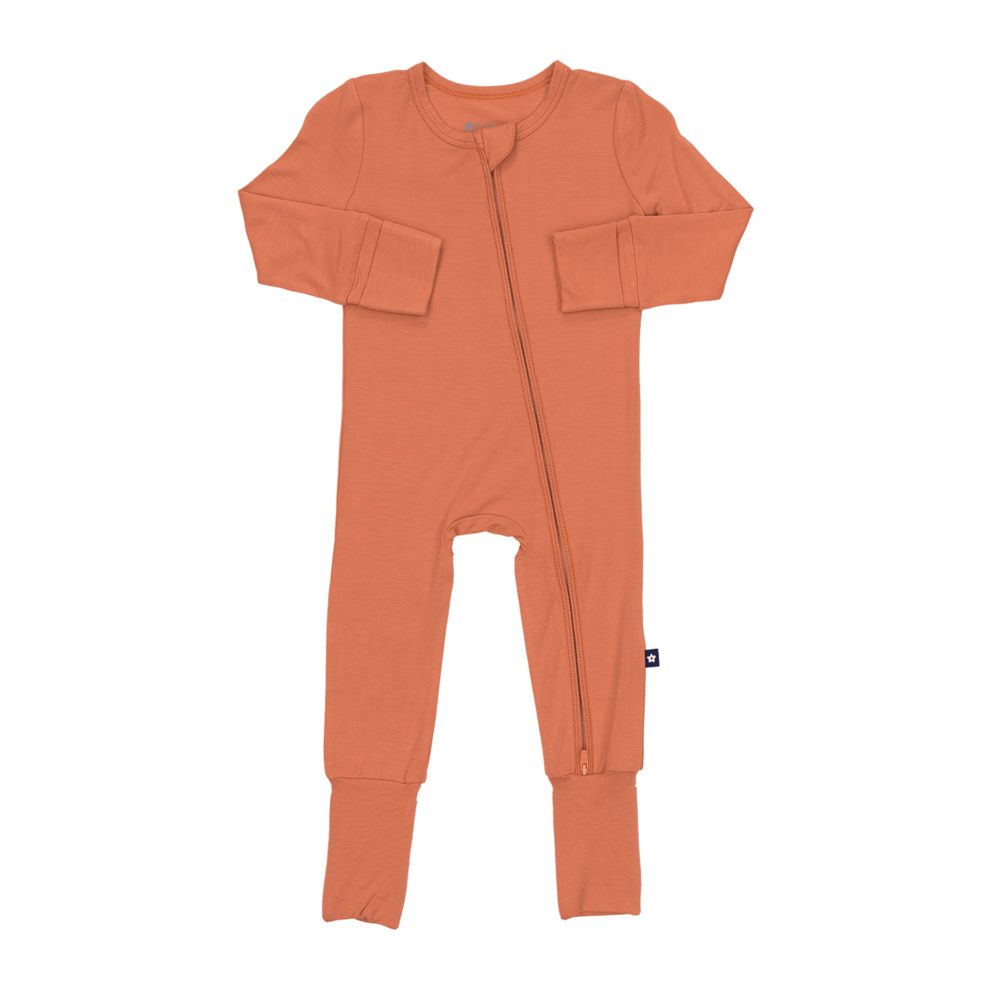 Convertible Footed Romper in Wild Mocha