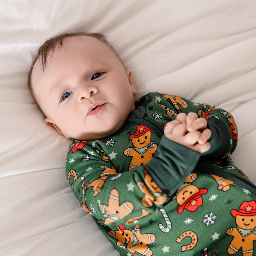 Convertible Footed Romper in Yeehaw Treats