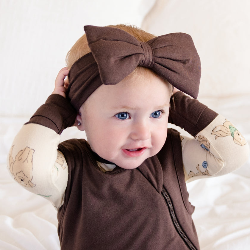 Headband in Hot Fudge