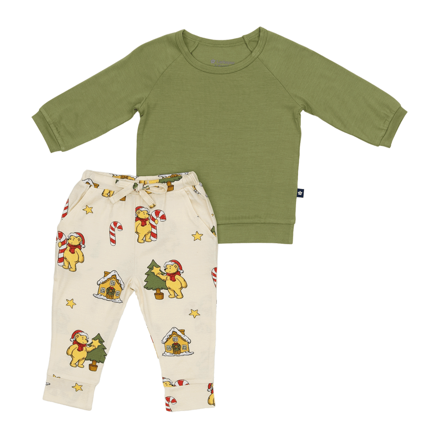 Long Sleeve Jogger Set in Beary Merry Christmas