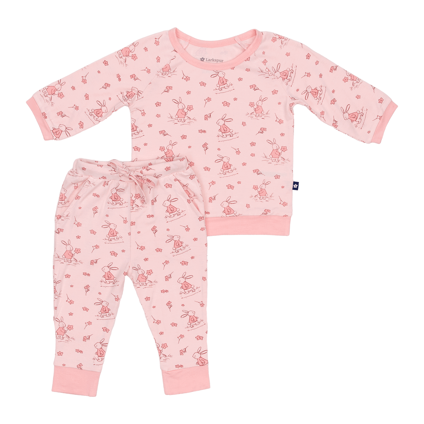 Long Sleeve Jogger Set in Bunny Blossoms