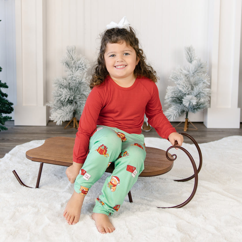 Long Sleeve Jogger Set in Dear Santa