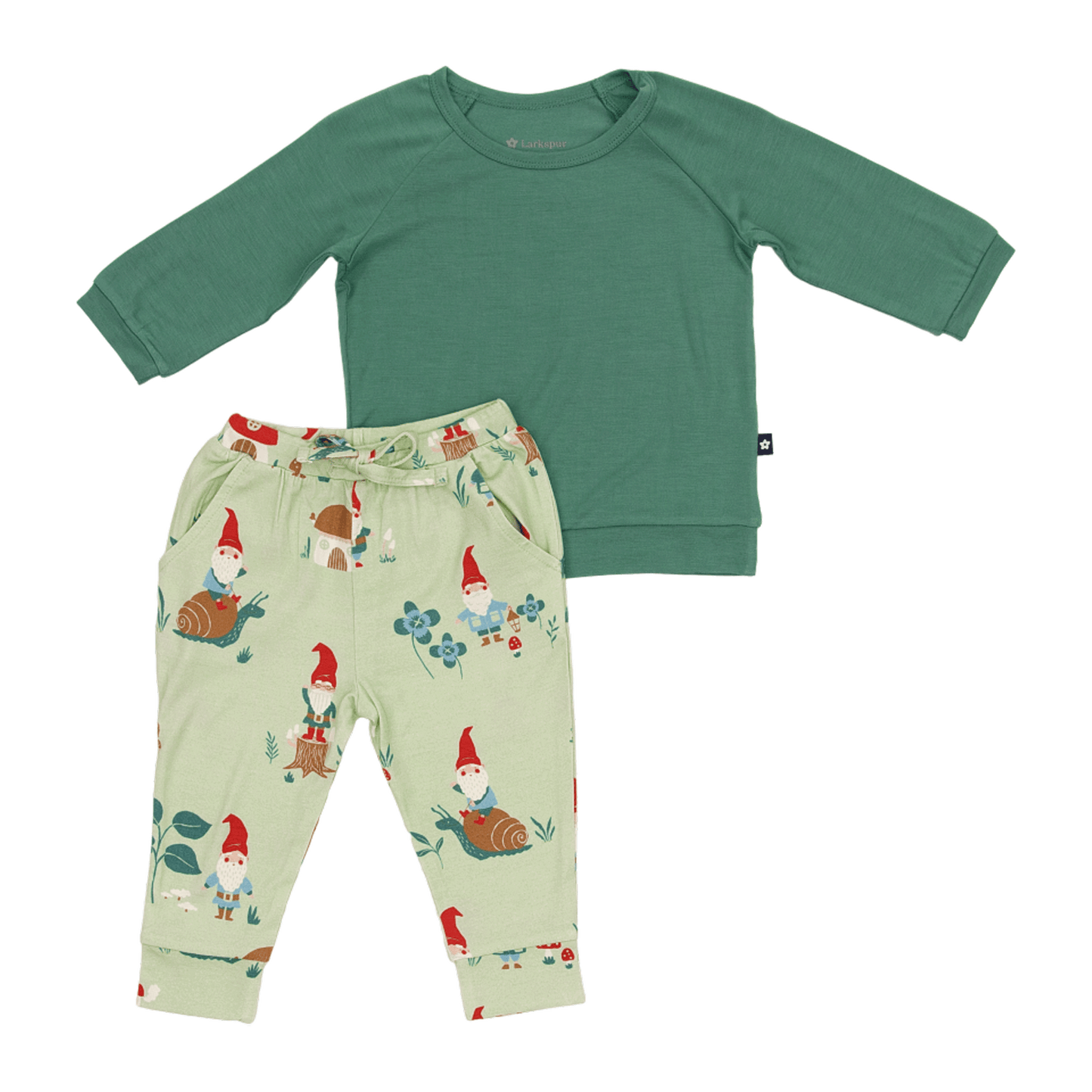 Long Sleeve Jogger Set in Gnomes
