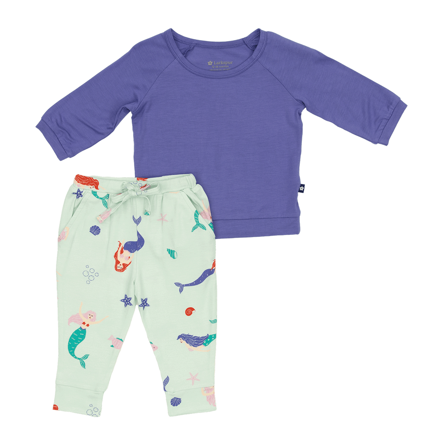 Long Sleeve Jogger Set in Mermaids