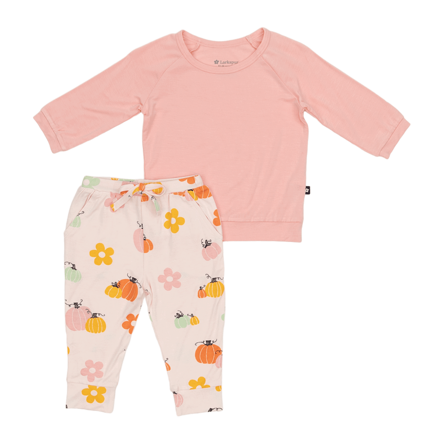 Long Sleeve Jogger Set in Pumpkin Patch