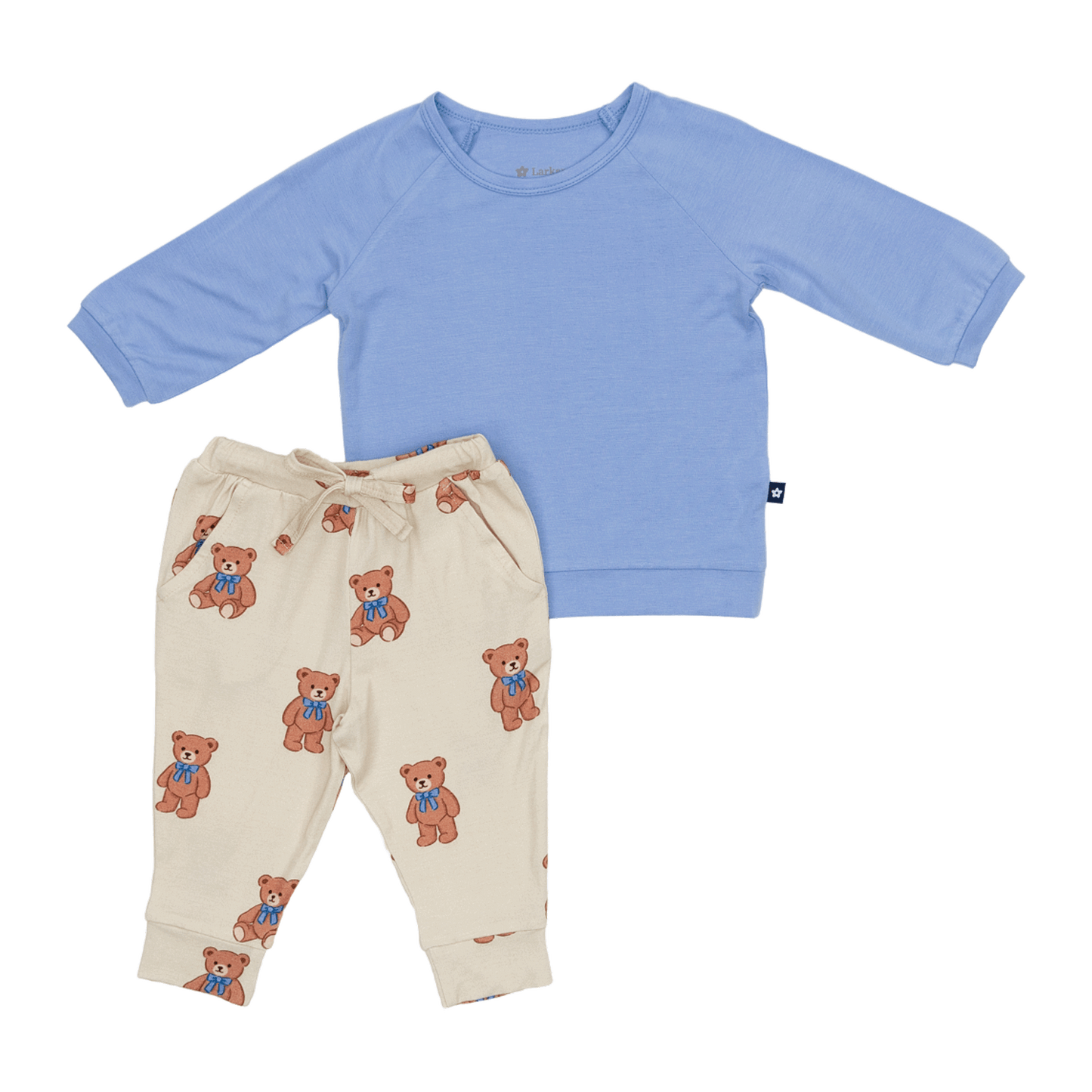 Long Sleeve Jogger Set in Teddy Bear