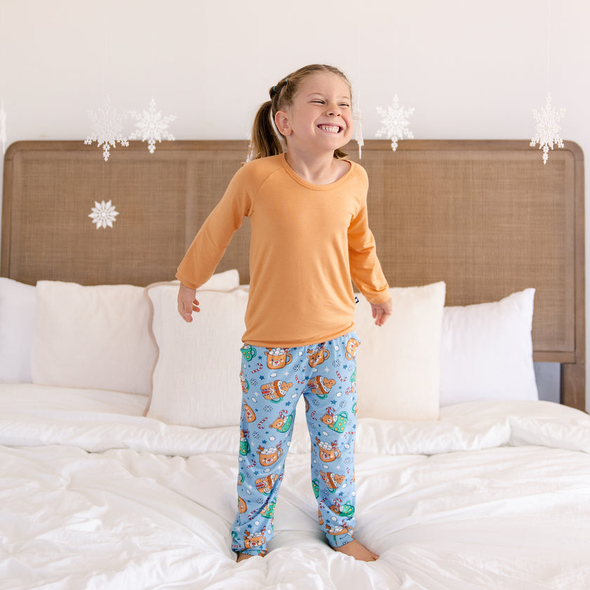 Long Sleeve Jogger Set in Teddy Treat Time