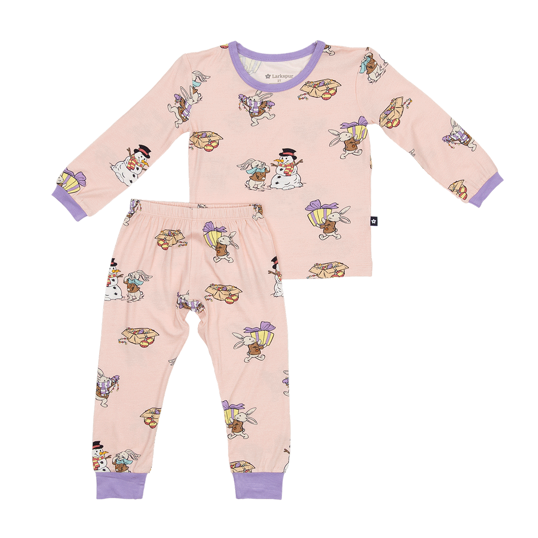 Long PJ Set in Hoppy Holidays