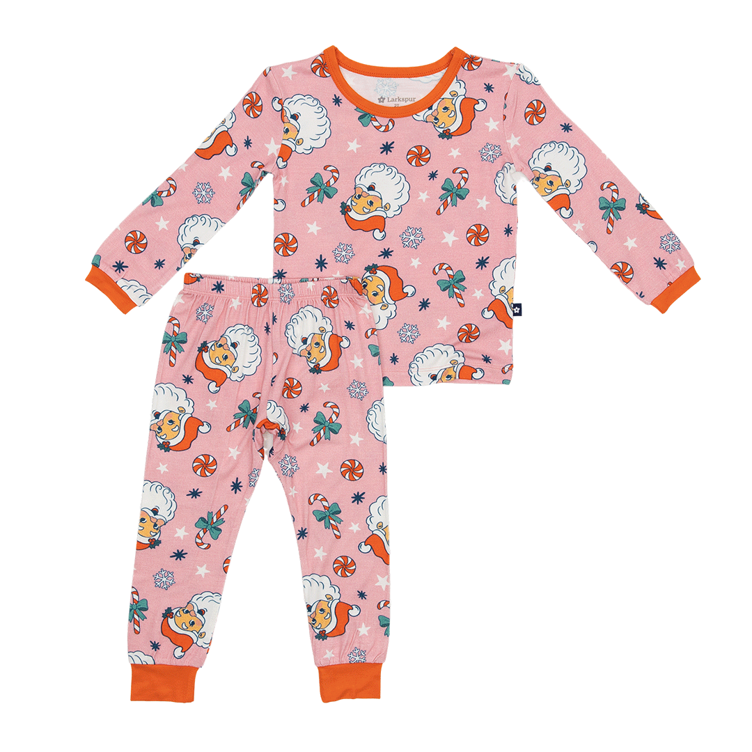 Long PJ Set in Santa Baby