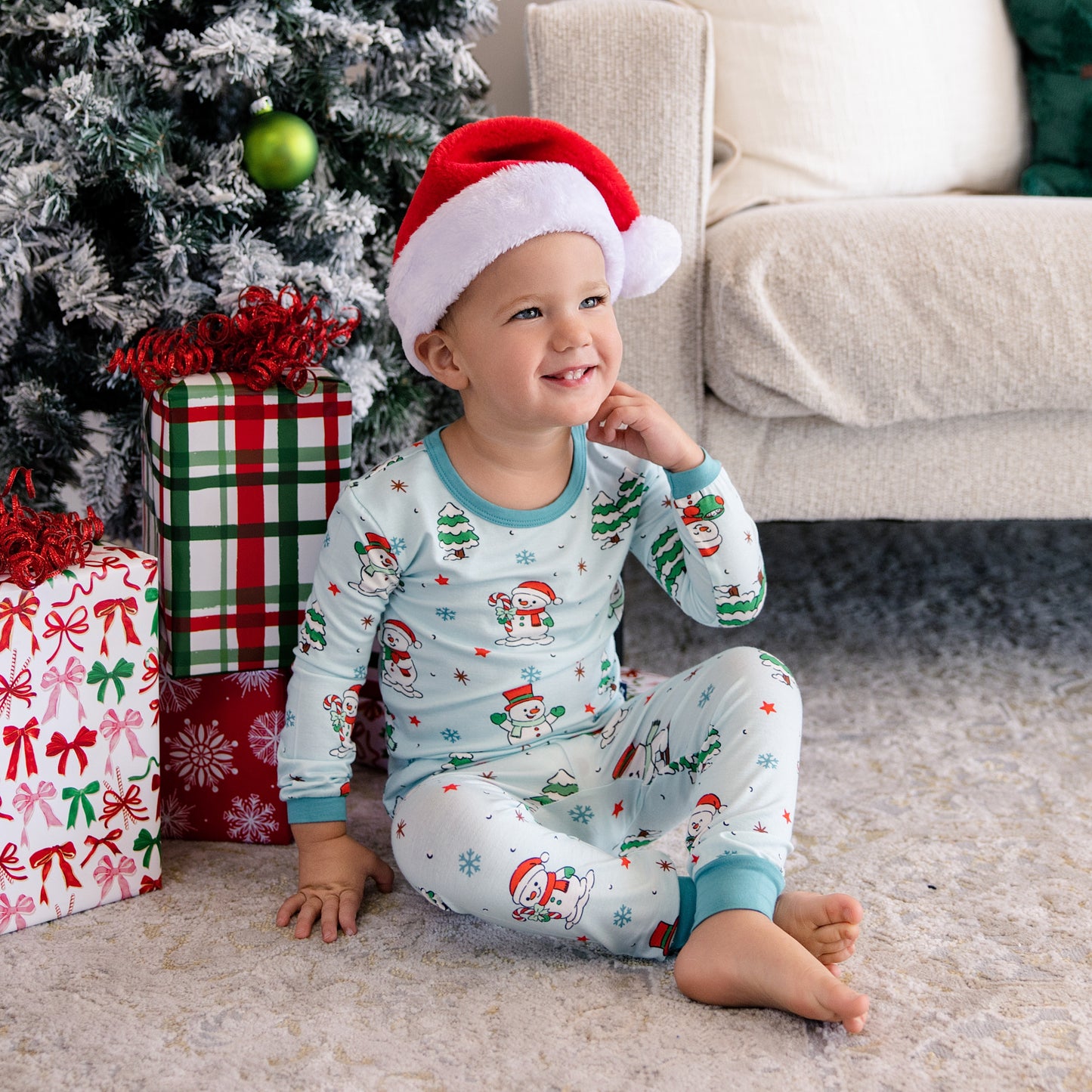 Long PJ Set in Jingle and Glide