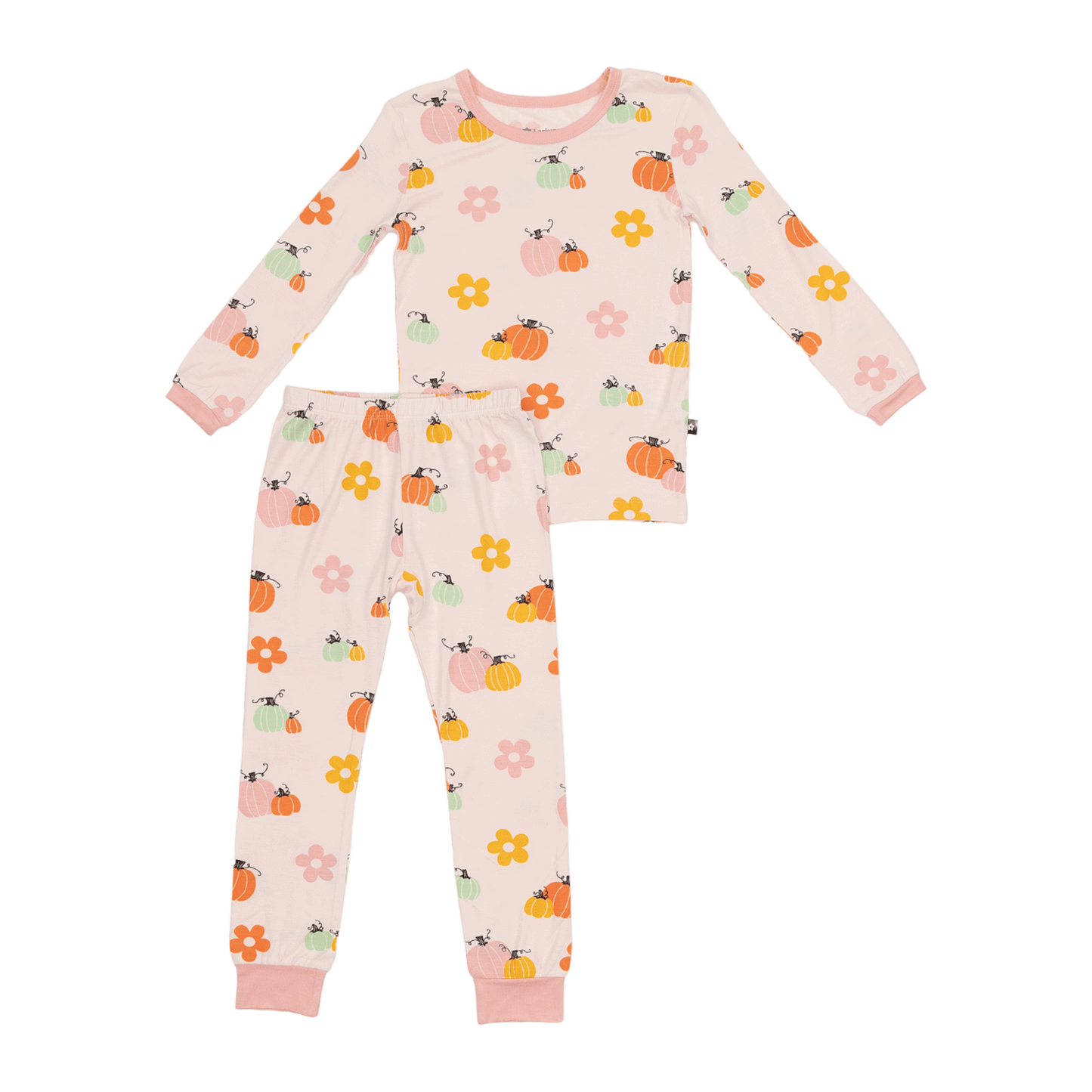 Long PJ Set in Pumpkin Patch