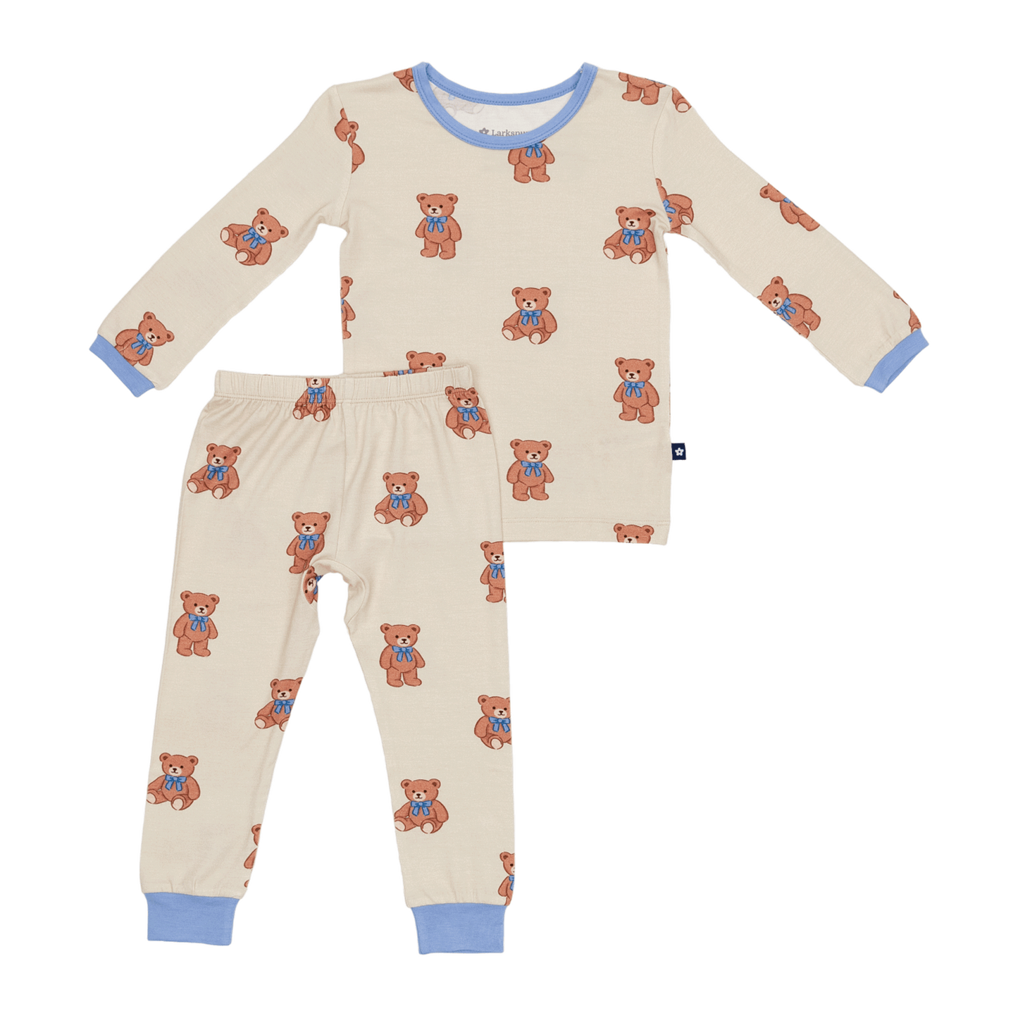 Long PJ Set in Teddy Bear