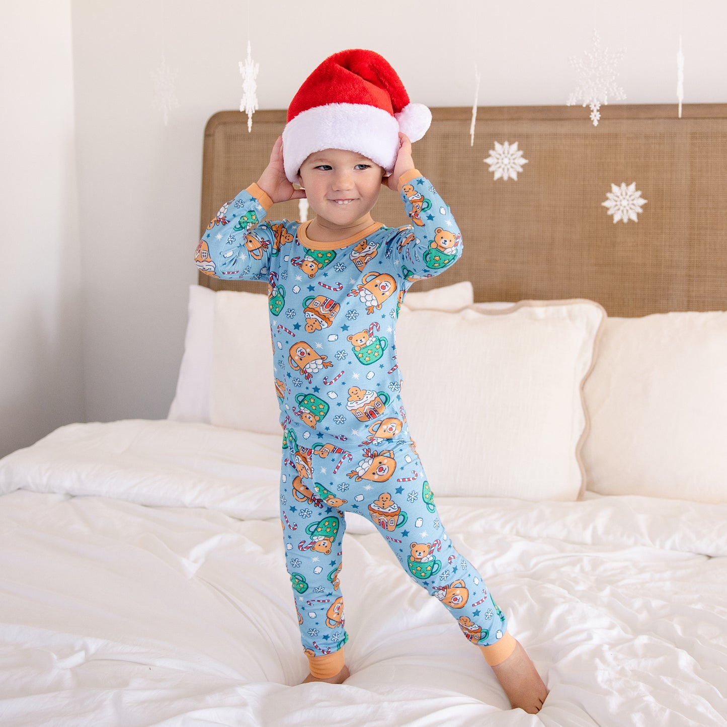 Long PJ Set in Teddy Treat Time