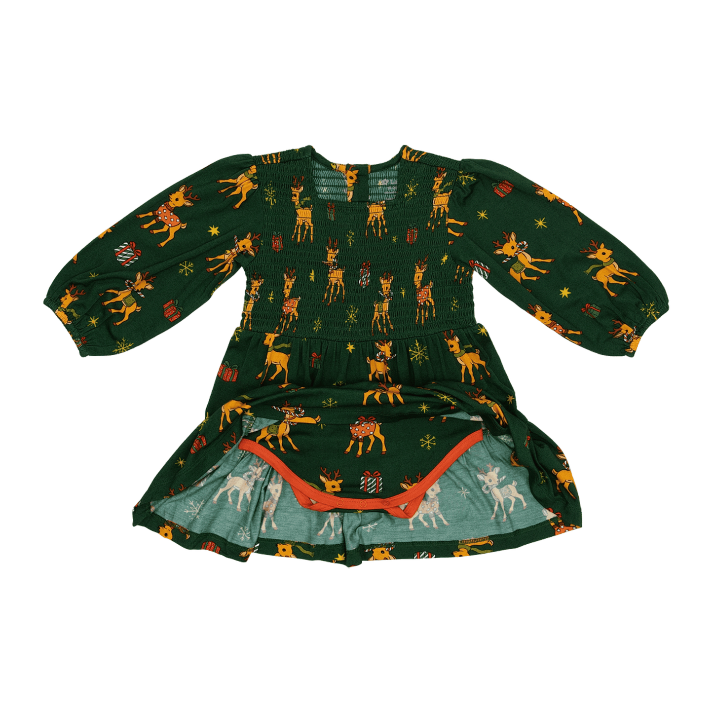 Long Sleeve Smocked Dress in Oh Dear!