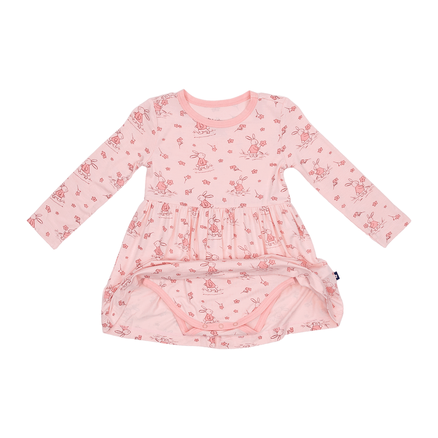 Long Sleeve Twirl Dress in Bunny Blossoms