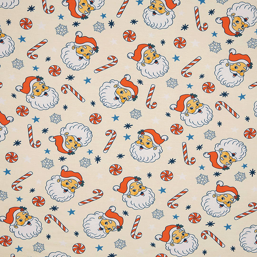 Convertible Footed Romper in Santa's Sleigh